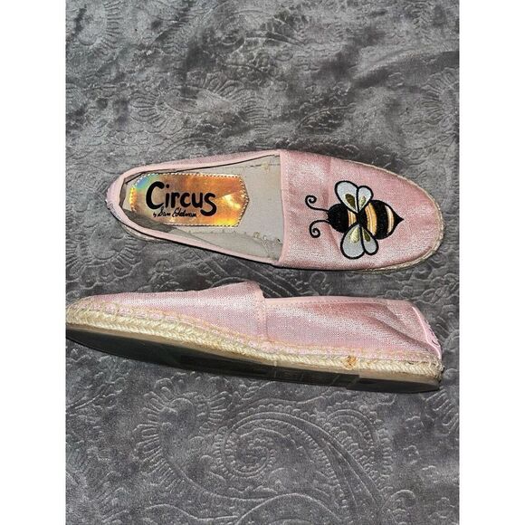 Sam Edelman Womens Size 6 Pink Sparkle Queen Bee Slip On Shoes - Picture 4 of 8